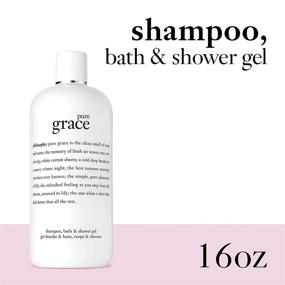 img 3 attached to 🌸 philosophy Pure Grace 3-in-1: Shampoo, Shower Gel and Bubble Bath - 16 oz, Multi (I0002913)