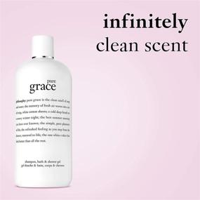 img 2 attached to 🌸 philosophy Pure Grace 3-in-1: Shampoo, Shower Gel and Bubble Bath - 16 oz, Multi (I0002913)