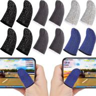 🎮 enhanced gaming experience: 30-piece anti-sweat breathable finger sleeves for touchscreen phone games logo