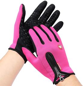 img 2 attached to 🧤 Ultimate Outdoor Accessories: Waterproof Windproof XL Men's Black Finger Gloves