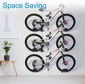 img 1 attached to Garage Wall Mount Bicycle Rack - Qualward Bike Hanger for Cycling Pedal Storage Stand