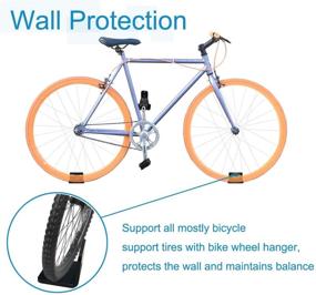 img 2 attached to Garage Wall Mount Bicycle Rack - Qualward Bike Hanger for Cycling Pedal Storage Stand