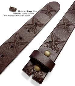 img 1 attached to Vintage Distressed Leather Men's Accessories: Fullerton's Genuine Belts Collection