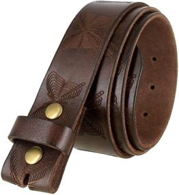 img 4 attached to Vintage Distressed Leather Men's Accessories: Fullerton's Genuine Belts Collection