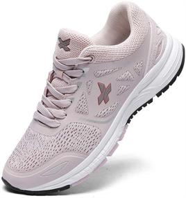 img 4 attached to Ahico Women's Lightweight Breathable Athletic Sneakers: Comfy and Stylish Footwear