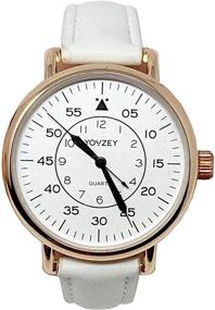 img 4 attached to Youzey Round Watch White Leather