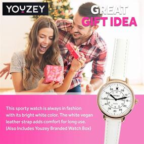 img 2 attached to Youzey Round Watch White Leather