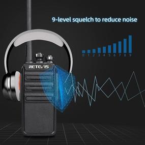 img 3 attached to 10 пакетов Ретевис H-777S дальнего действия рация с функцией громкой связи и наушником - перезаряжаемые портативные двусторонние радиостанции для коммерческого, образовательного и ресторанного использования