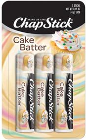 img 4 attached to 🍰 Cake Batter Flavored ChapStick Classic Lip Balm Tubes, Limited Edition, 0.15 Ounce Each, 3 Sticks in 1 Blister Pack