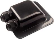 🔌 linksolar weatherproof abs solar double cable entry gland with curved cable connector - ideal for rv, campervan, boat (type d, black) logo