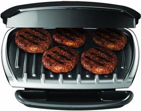 img 1 attached to 🍔 George Foreman GR2080B 5-Serving Classic Plate Grill: Efficient, Black, and One Size Fits All