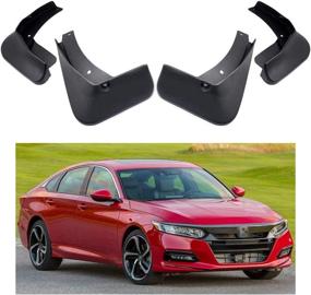 img 4 attached to 🚗 MOERTIFEI Mud Flaps for Honda Accord Sedan 2018-2021 10th Gen - Fender Mudguard Splash Guards