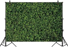 img 3 attached to Allenjoy 7x5ft Nature Green Lawn Leaves Grass Backdrop Wall for Photography Floordrop Pictures Background - Ideal for Spring Party, Ground Decor, Outdoorsy Theme, Newborn Baby Shower, Lover Wedding - High-Quality Photo Studio Props