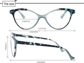 img 2 attached to Stylish and Comfortable Womens' Cat Eye Spring Hinge Reading Glasses - MODFANS 4 Pack, Fashion Designers' Choice with Enhanced SEO