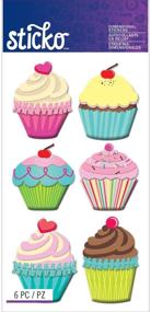 img 1 attached to Sticko E5220408 Jumbo Cupcakes Stickers