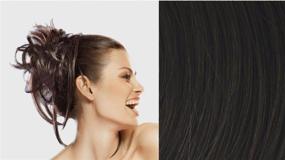 img 1 attached to 🌟 Танцующие звезды Сальсалуса Hair Wrap - Tru2Life Стильна прядь на волосы в цвете Миднайт Браун (R4)