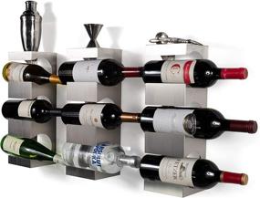 img 3 attached to 🍷 Яркая стойка для вина с креплением на стену Brightmaison Alex - держатель из нержавеющей стали для 3 бутылок вина, идеально подходит для организации кухни и хранения вина.