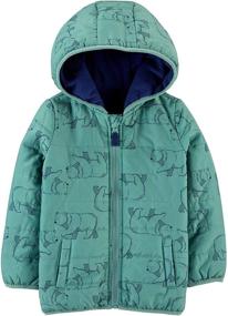 img 4 attached to Boys' Toddler Puffer Jacket from Simple Joys by Carter's