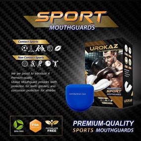 img 3 attached to 🤼 UROKAZ Football Mouth Guard - 5 Piece Set for Enhanced Sports Performance in Boxing, MMA, Basketball, Lacrosse, Muay Thai, Hockey - Universal Fit for Contact & Non-Contact Sports - Mouthguards for Maximum Comfort & Protection