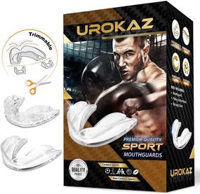 img 4 attached to 🤼 UROKAZ Football Mouth Guard - 5 Piece Set for Enhanced Sports Performance in Boxing, MMA, Basketball, Lacrosse, Muay Thai, Hockey - Universal Fit for Contact & Non-Contact Sports - Mouthguards for Maximum Comfort & Protection