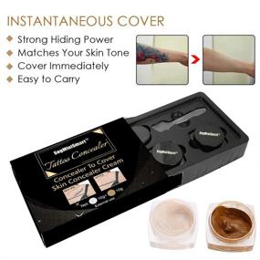 img 2 attached to 💦 Waterproof Tattoo Concealer Set: Perfectly Covers Birthmarks, Vitiligo, and Scars