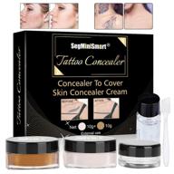 💦 waterproof tattoo concealer set: perfectly covers birthmarks, vitiligo, and scars logo