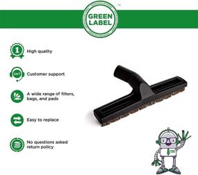 img 3 attached to Powerful Cleaning with Green Label Brand Deluxe Hard Floor Brush - Ideal for Bosch and Miele Vacuum Cleaners