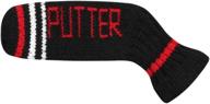 🧶 scott edward knitted putter cover blade - cute, soft, and fits golf blade putters! logo