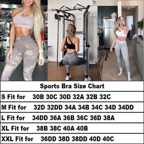 img 1 attached to 🏋️ Stay Fit and Stylish with the MATHACINO One Shoulder Sports Bra: Medium Support, Sexy and Cute Workout Bra for Women