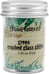 img 1 attached to Stampendous Glass Glitter 1.45 Ounce-Green: Sparkle and Shine in Style