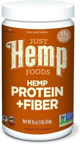 img 4 attached to 🌿 Just Hemp Foods Hemp Protein Powder Plus Fiber: Non-GMO Verified with 11g Protein & 11g Fiber - 16 oz (Packaging May Vary)