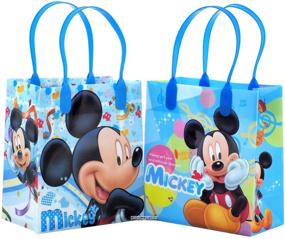 img 4 attached to Mickey Mouse Reusable Party Favor Goodie Bags - Set of 12 Bags for Disney Themed Celebrations