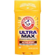 pack of 2 arm &amp; hammer ultramax active sport anti-perspirant deodorant, 2.60 oz logo