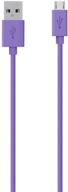 🔍 enhanced seo: belkin 4-foot mixit purple micro usb cable logo