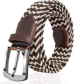 img 2 attached to WONDAY Elastic Braided Belt - Stretch Fabric Men's Accessory in Belts