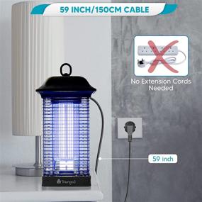 img 1 attached to 🪰 Triango3 Outdoor Bug Zapper – 18W Lamp Fly Traps – Compact & Waterproof Mosquito Killer – Special Cleaning Mechanism – Ideal for Yard, Patio, Balcony