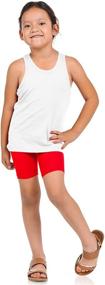 img 2 attached to 🩳 6 Pairs of Girls Dance Bike Shorts for Playground Sports or Under Skirts - BASICO, 12-Pack