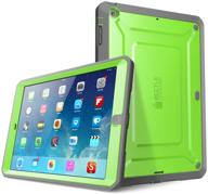 📱 green/gray ipad air case, supcase heavy duty beetle defense series full-body rugged hybrid protective case cover with built-in screen protector for apple ipad air (does not fit ipad air 2) logo