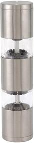 img 2 attached to Ozeri Fresko Stainless Steel Salt and Pepper Mill: Premium Silver Grinder for Enhanced Seasoning