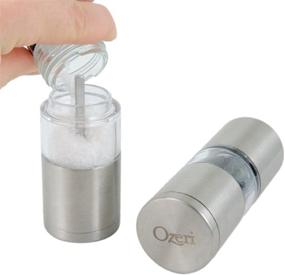 img 1 attached to Ozeri Fresko Stainless Steel Salt and Pepper Mill: Premium Silver Grinder for Enhanced Seasoning