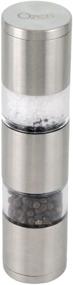 img 4 attached to Ozeri Fresko Stainless Steel Salt and Pepper Mill: Premium Silver Grinder for Enhanced Seasoning