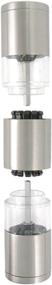 img 3 attached to Ozeri Fresko Stainless Steel Salt and Pepper Mill: Premium Silver Grinder for Enhanced Seasoning