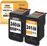 🖨️ soko remanufactured ink cartridges for canon pg-240xl and cl-241xl, affordable 2-pack (1 black, 1 tri-color) for pixma mg3620, ts5120, mx472 and more logo