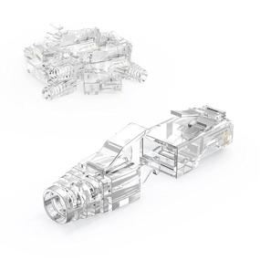 img 4 attached to 🔌 Enhance your Network Connection with CableCreation- 100-PACK Cat 6 RJ45 Connector Modular Plug with Strain Relief Boots!