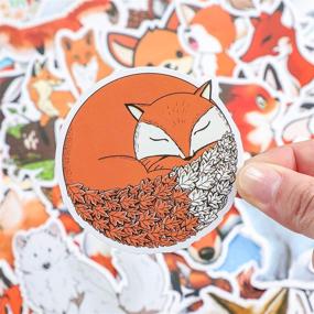 img 1 attached to 100-Piece Waterproof Fox Stickers: Cute Cartoon Decals for Laptop, Water Bottles, and More!