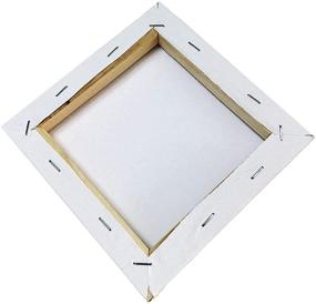 img 2 attached to 🎨 SL Crafts Artist Mini Stretched Canvas: 6x6 Professional Quality Frame Pack of 6