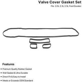 img 1 attached to Valve Cover Gasket Set Compatible