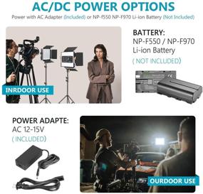 img 1 attached to 📸 2 Packs Neewer Advanced 2.4G 480 LED Video Light Kit with Bag, Dimmable Bi-Color LED Panel, Wireless Remote, Softbox, and Light Stand for Enhanced Portrait and Product Photography