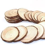 50pcsws wood slices - 50 pieces of premium quality wooden circles logo