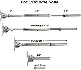 img 2 attached to Lulultn Stainless Railing Hardware Adjustable Building Supplies